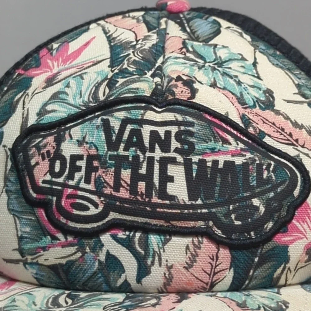 Vans Off The Wall Palm Leaves Trucker Snapback Hat Adjustable Ball‎ Cap